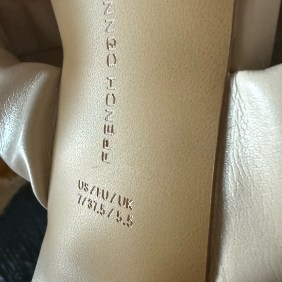 French Connection Ruffled Cream Heels - Picture 12 of 16